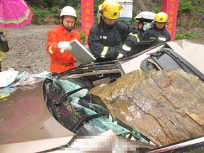 男子驾车被山石砸中身亡