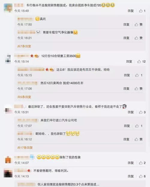 宁波汽车销售提成多少