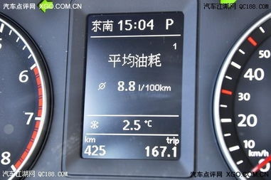 汽车平均油耗显示多少