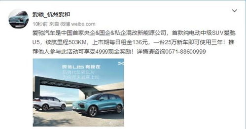 爱驰汽车捐款多少