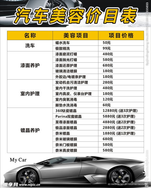 汽车美容技师产值多少